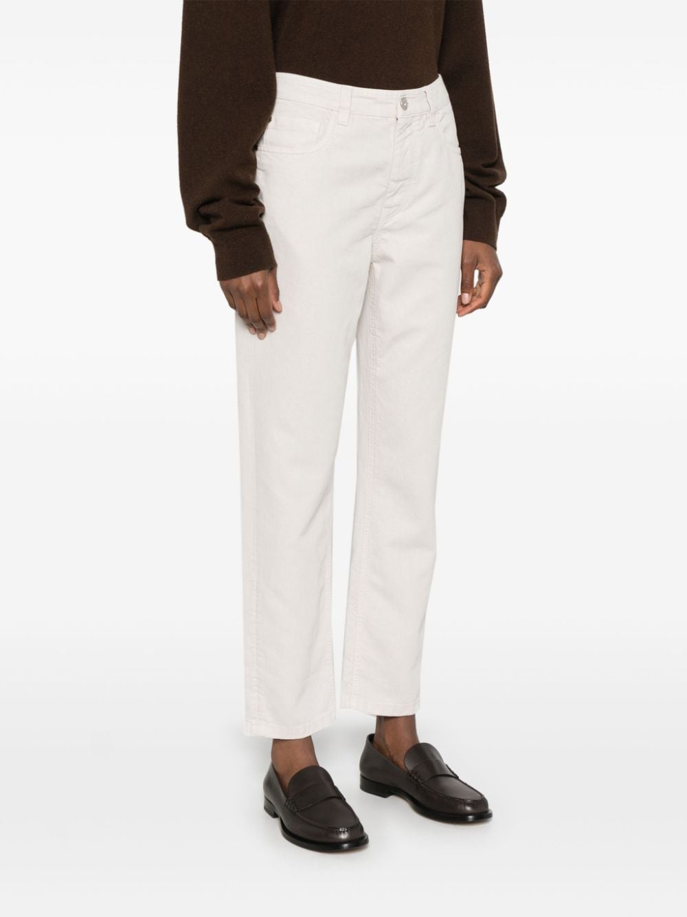 Brunello Cucinelli Trousers White Trousers Brunello Cucinelli