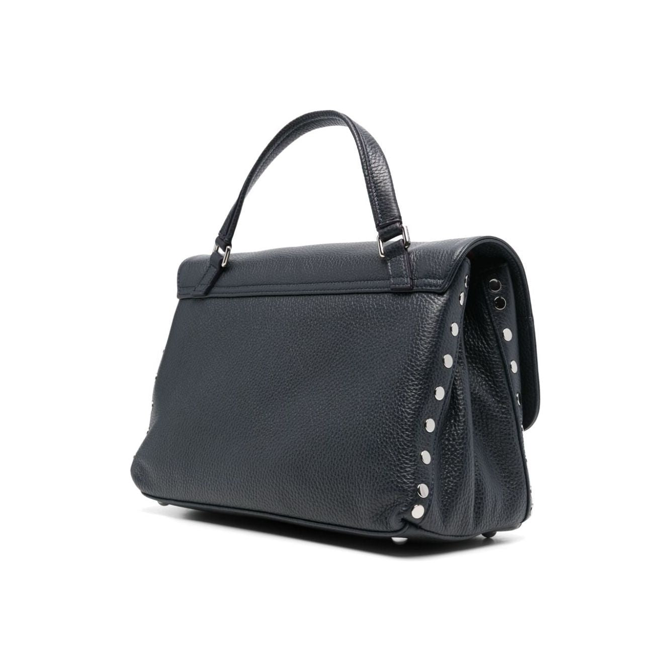 Zanellato navy blue leather pebbled texture Bag Handbag Zanellato