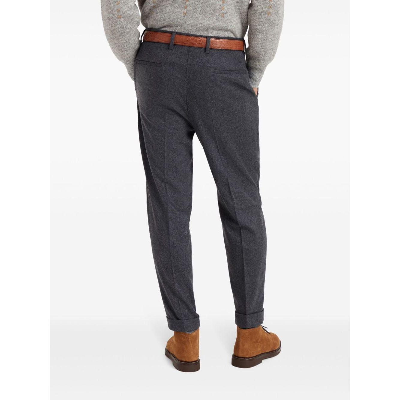 Brunello Cucinelli Trousers Grey Trousers Brunello Cucinelli