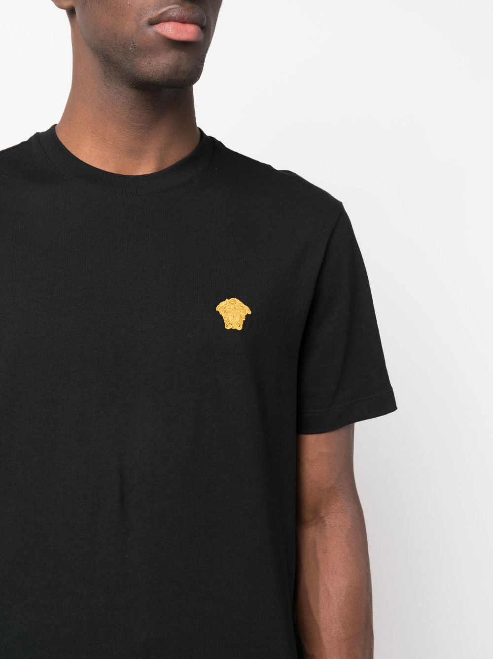 Versace Medusa T-Shirt in Black Topwear Versace