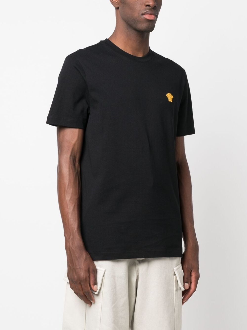 Versace Medusa T-Shirt in Black Topwear Versace