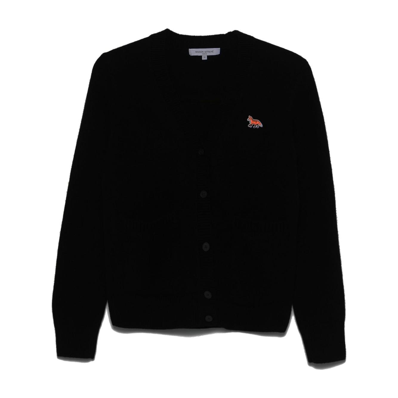 MAISON KITSUNE' Sweaters Black Topwear Maison Kitsune'