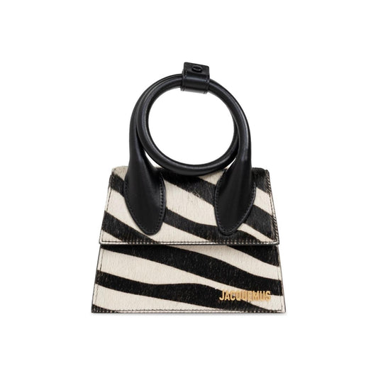 JACQUEMUS calf hair zebra print Bag Handbag JACQUEMUS