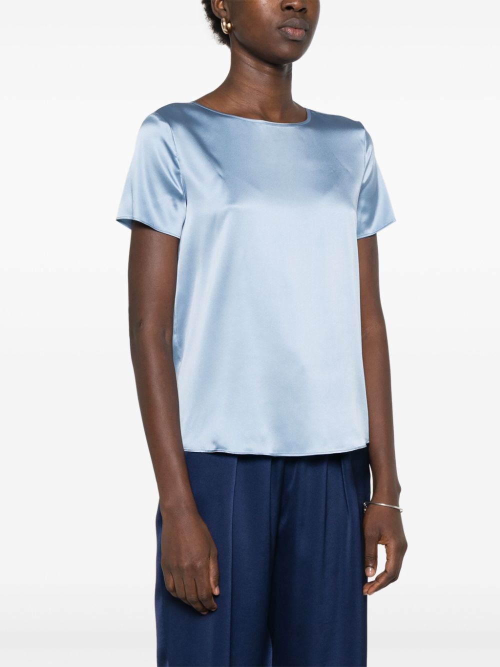 Emporio Armani Top Clear Blue Topwear Emporio Armani