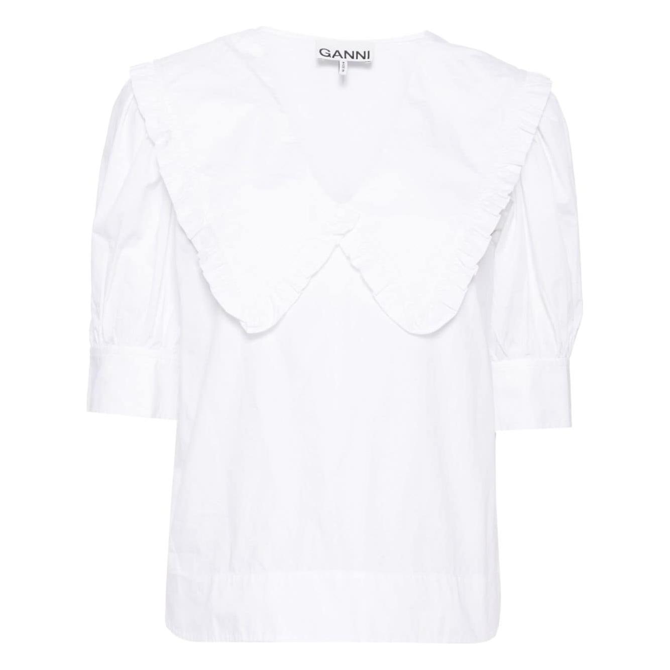 GANNI Shirts White Shirts Ganni