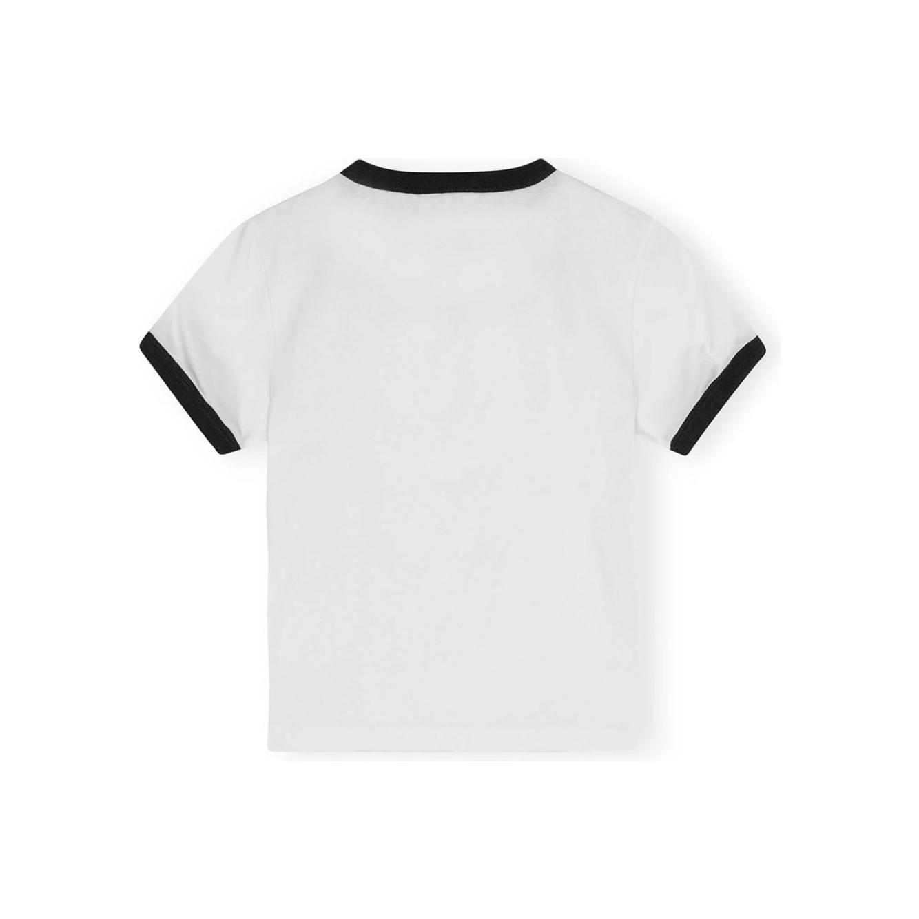 GANNI T-shirts and Polos White Topwear Ganni