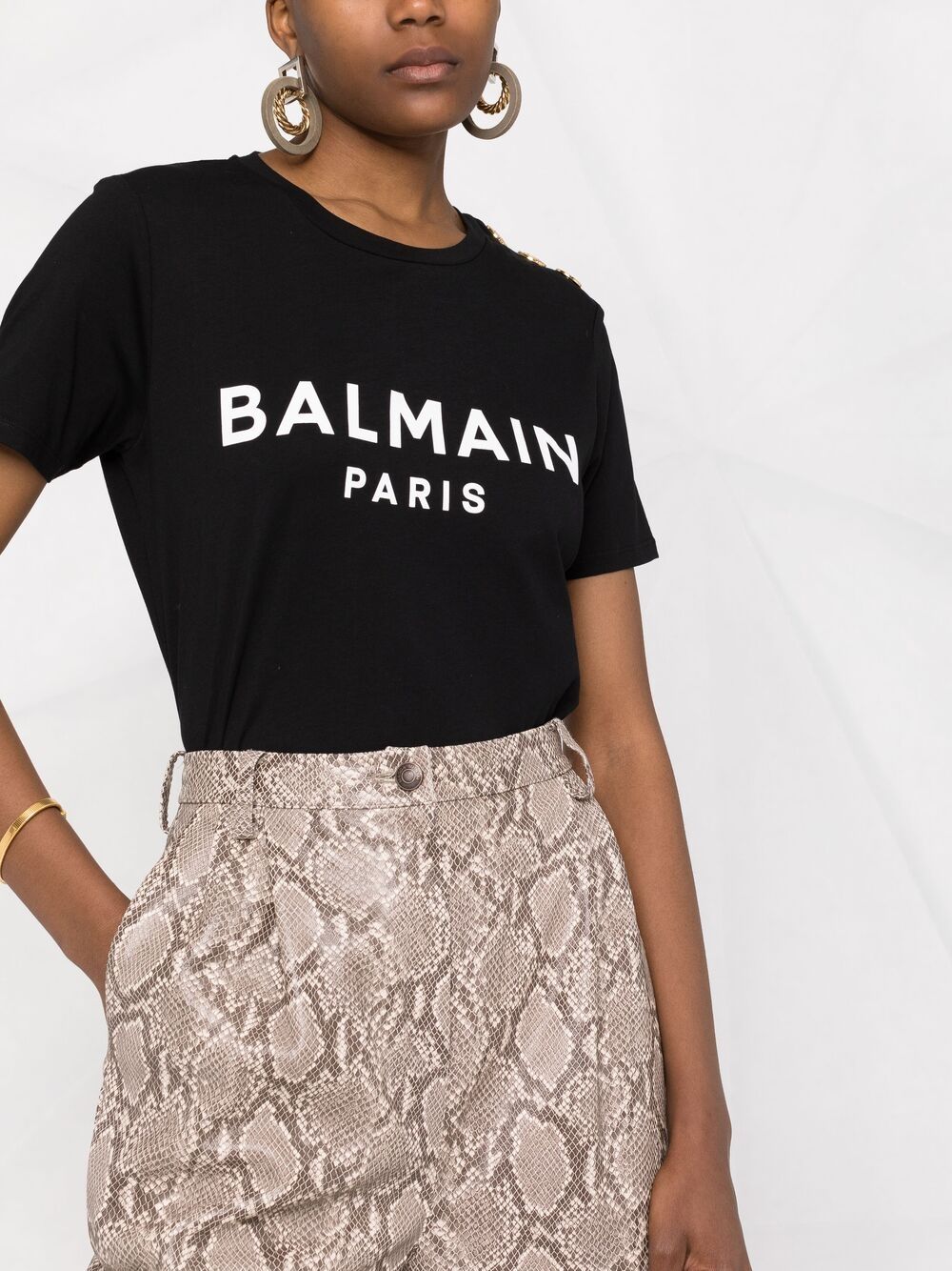 Balmain T-shirts and Polos Black Topwear Balmain