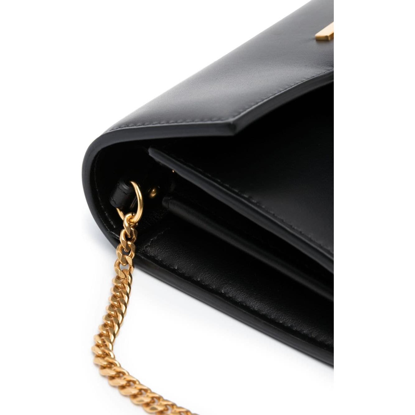 Balmain leather clutch Bag Black Clutches Balmain