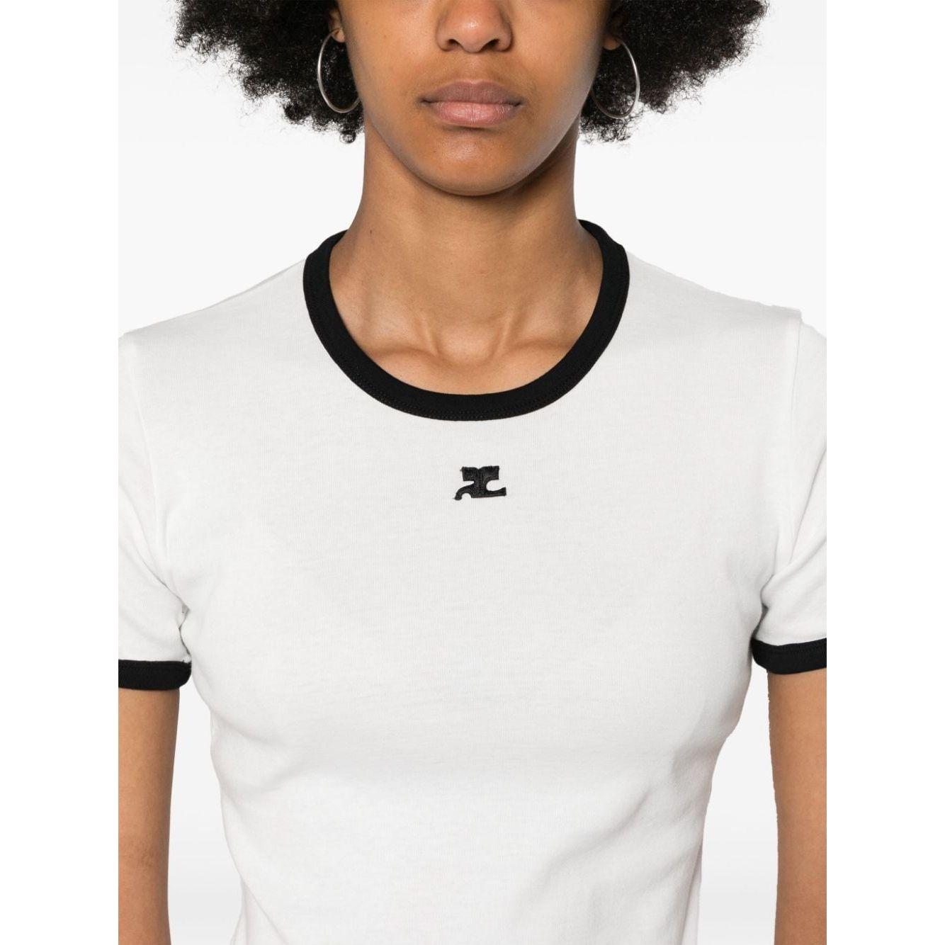 COURREGES PRE T-shirts and Polos White Topwear Courreges Pre