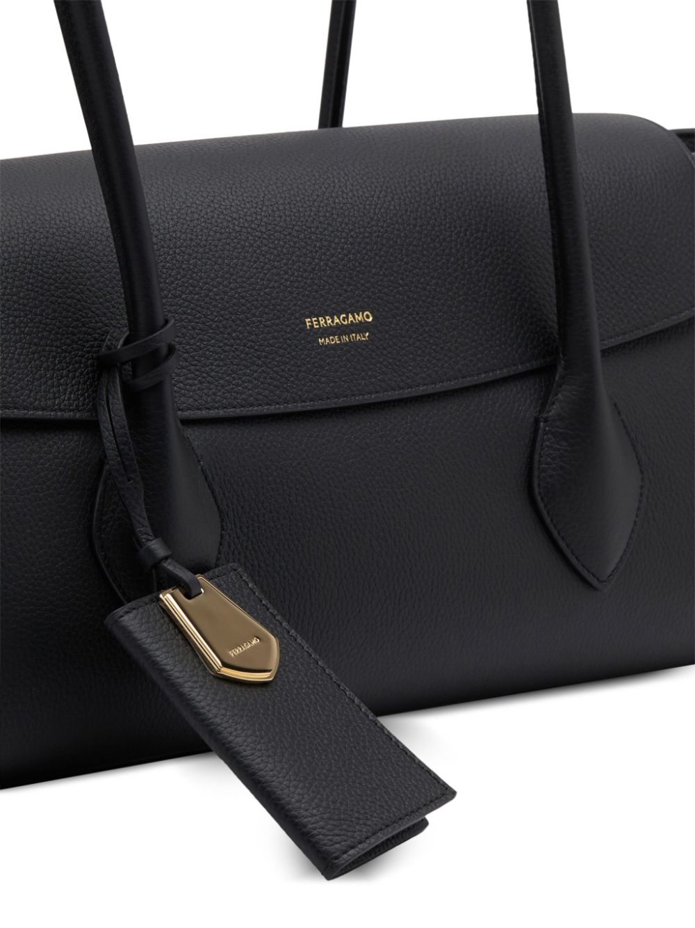 Ferragamo East-West Tote Bag Black Shopper Ferragamo