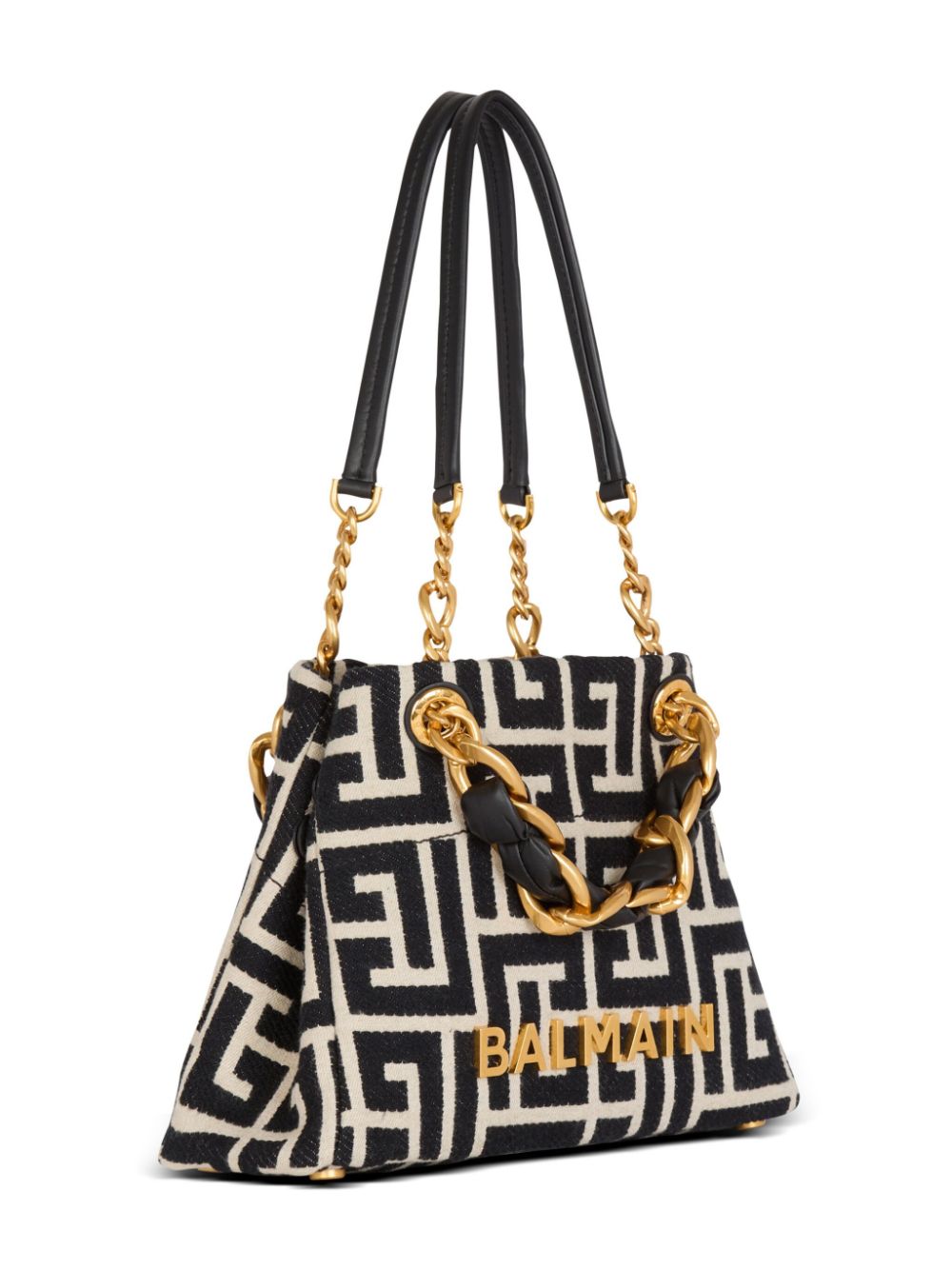 Balmain 1945 Soft monogrammed jacquard tote Bag Shopper Balmain