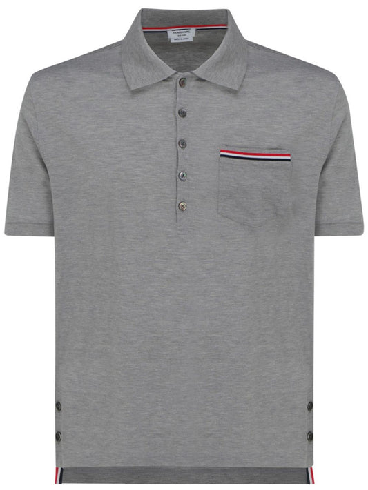 Thom Browne T-shirts and Polos Light Grey Topwear Thom Browne