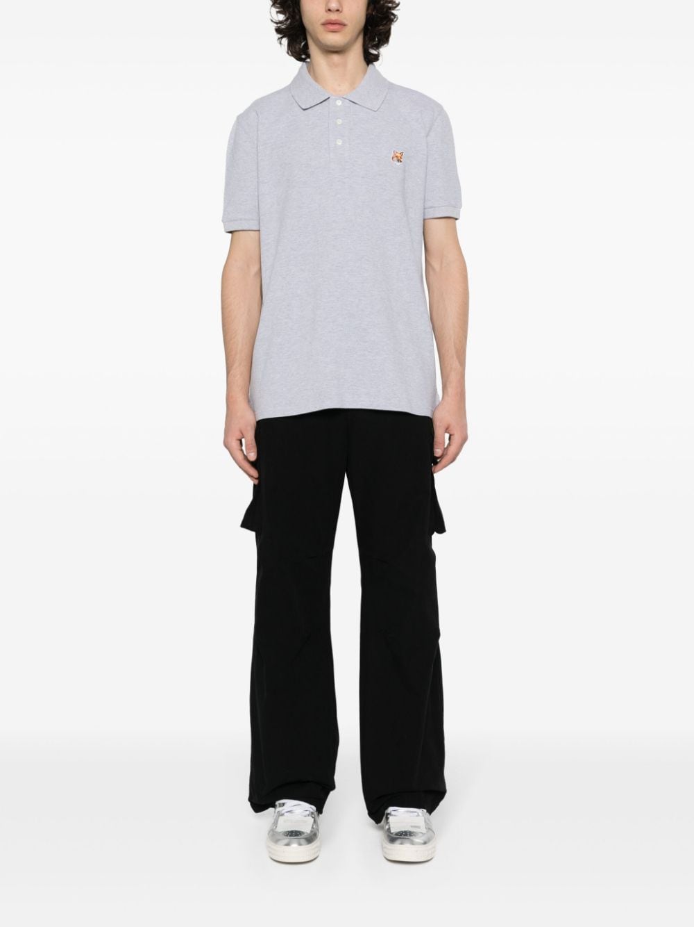 Maison Kitsune fox-motif cotton polo shirt Topwear Maison Kitsune