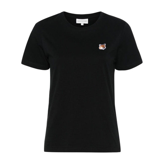 MAISON KITSUNE' T-shirts and Polos Black Topwear Maison Kitsune