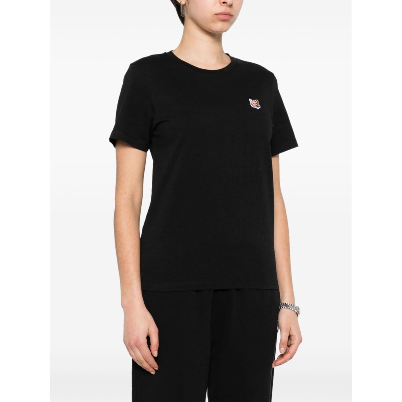 MAISON KITSUNE' T-shirts and Polos Black Topwear Maison Kitsune