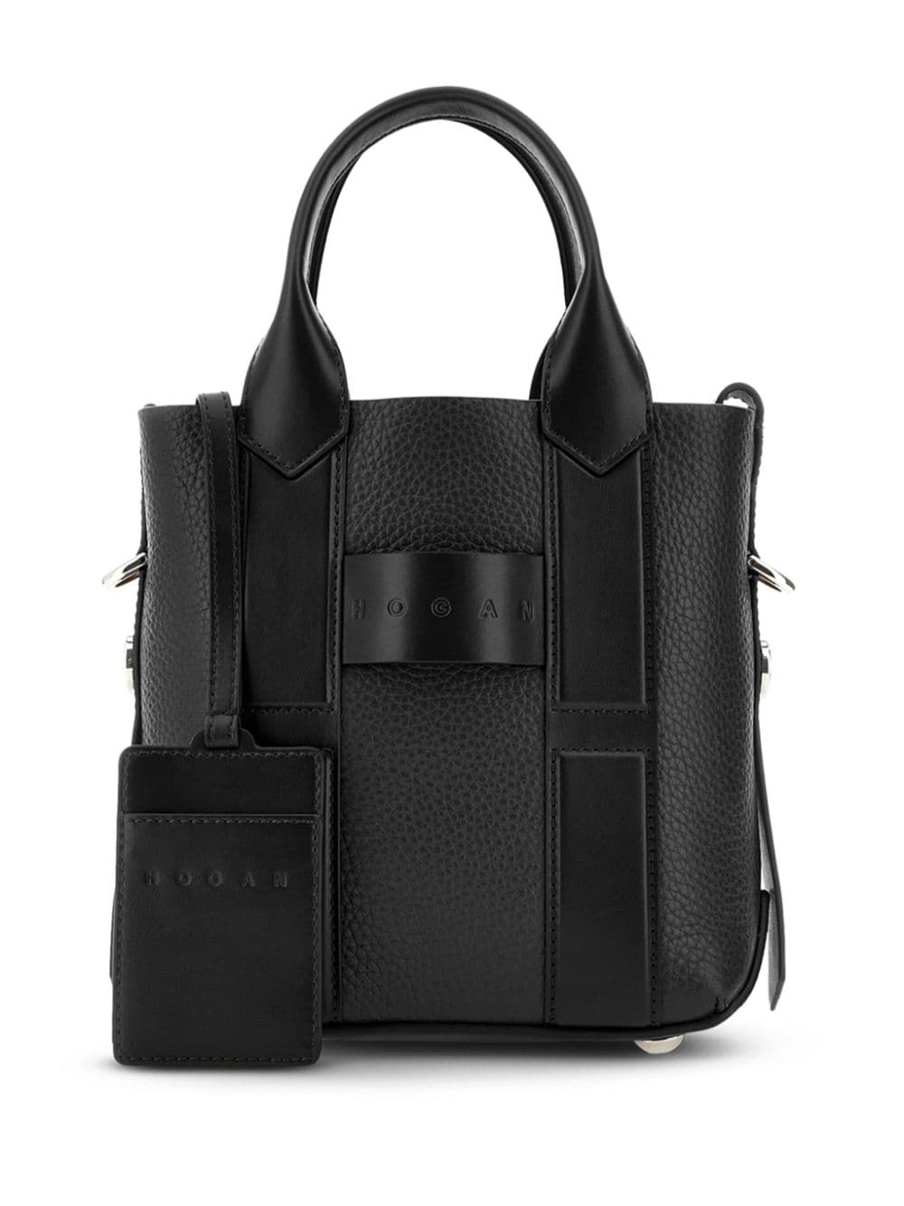 HOGAN PRE Script Shopping Bag Black