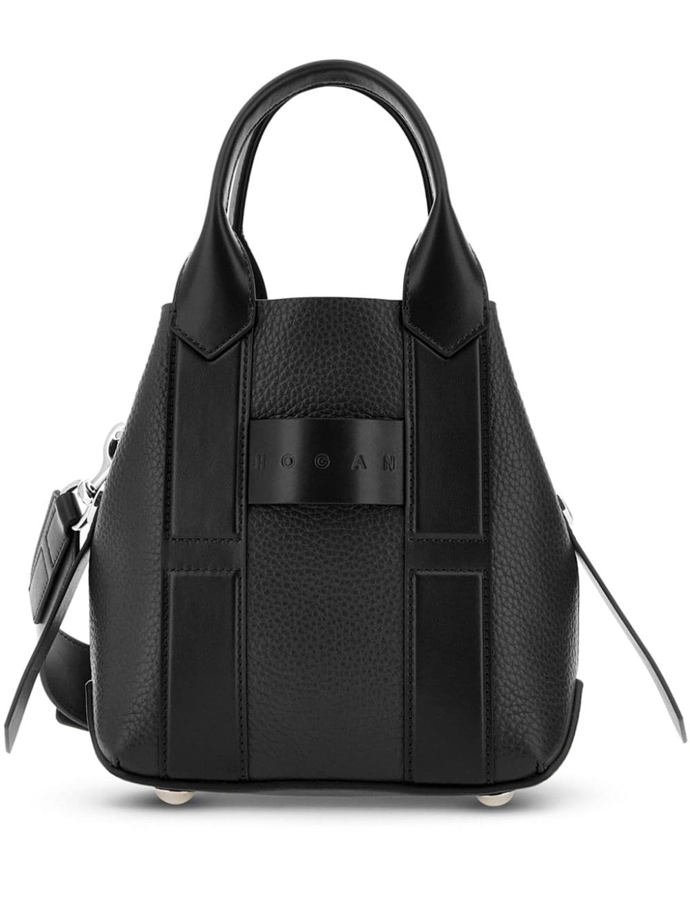 HOGAN PRE Script Shopping Bag Black