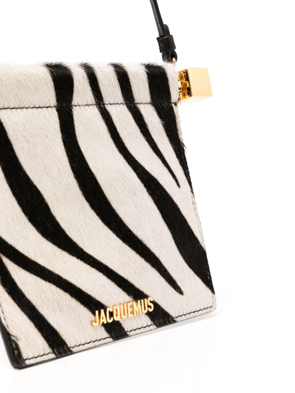 JACQUEMUS The Rond Carré Wallets Zebra Print Wallets JACQUEMUS