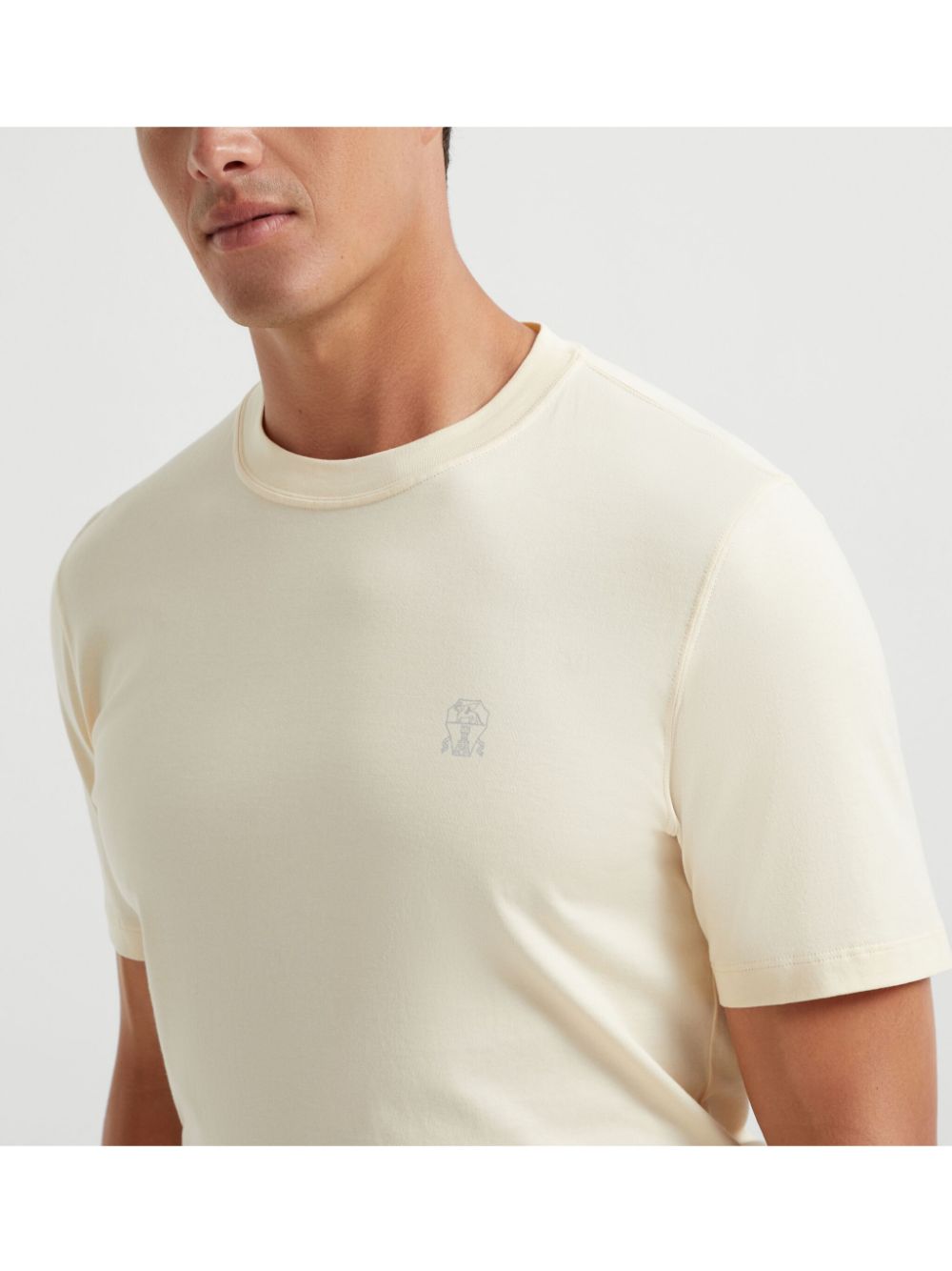 Brunello Cucinelli T-shirts and Polos Beige Topwear Brunello Cucinelli