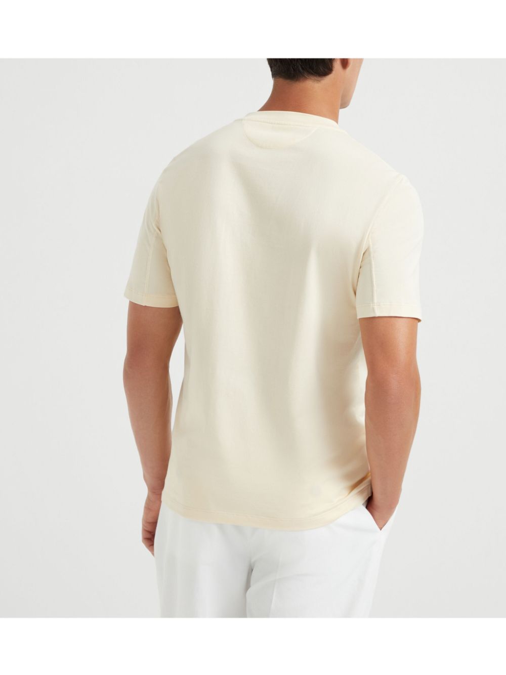 Brunello Cucinelli T-shirts and Polos Beige Topwear Brunello Cucinelli