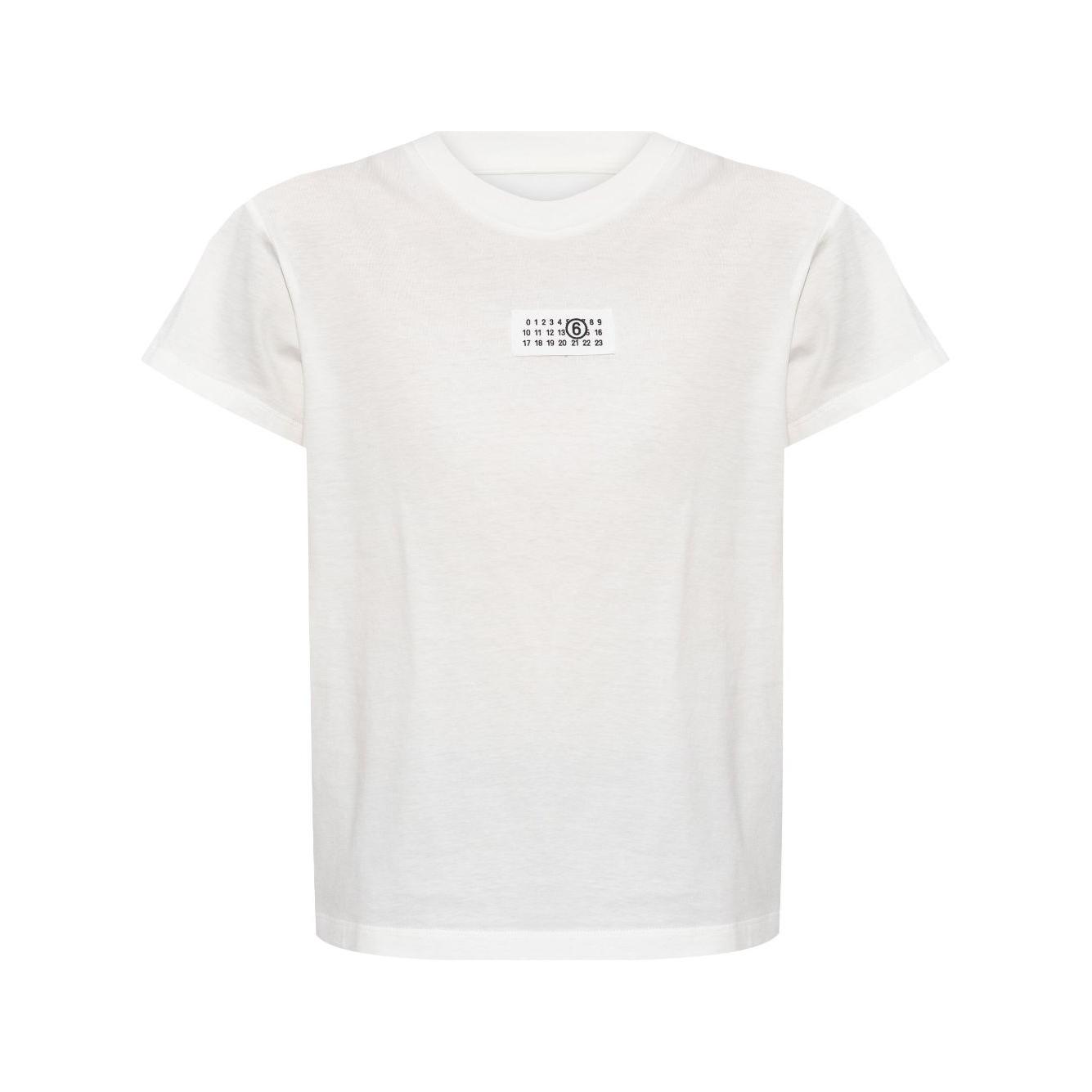 MM6 Maison Margiela T-shirts and Polos White Topwear MM6 Maison Margiela