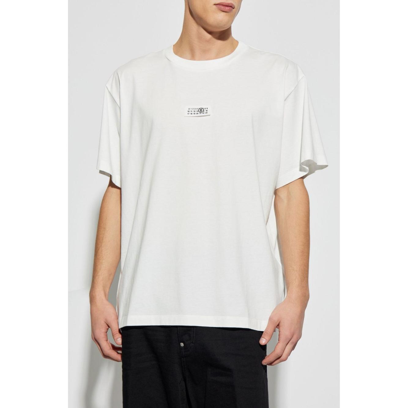 MM6 Maison Margiela T-shirts and Polos White Topwear MM6 Maison Margiela