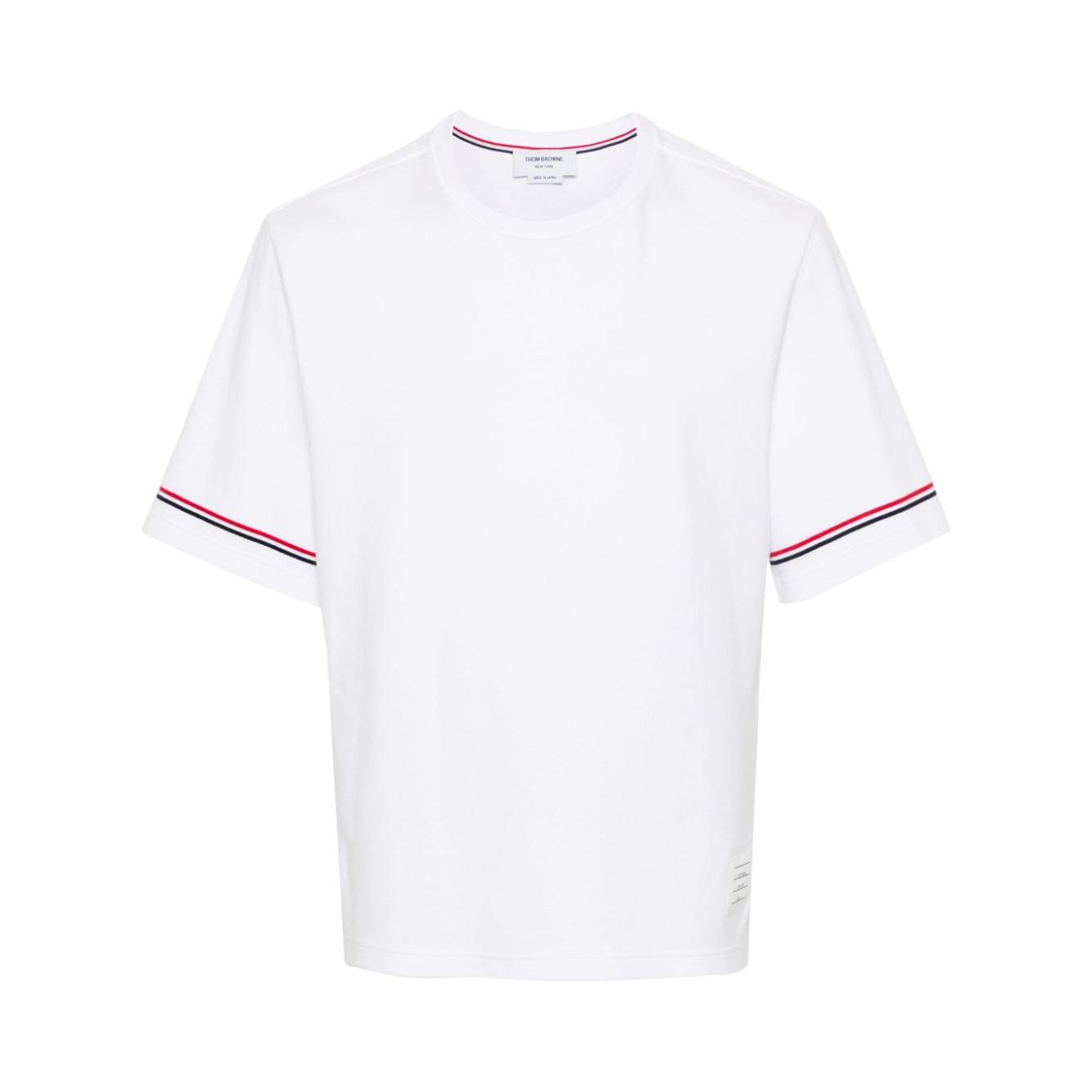 Thom Browne T-shirts and Polos White Topwear Thom Browne