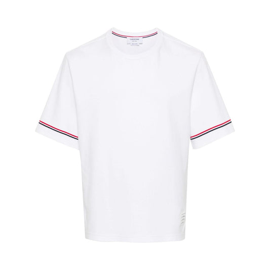 Thom Browne T-shirts and Polos White Topwear Thom Browne