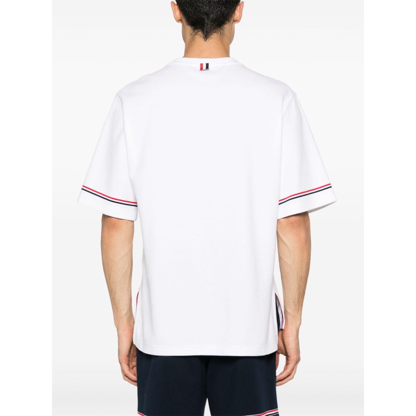 Thom Browne T-shirts and Polos White Topwear Thom Browne