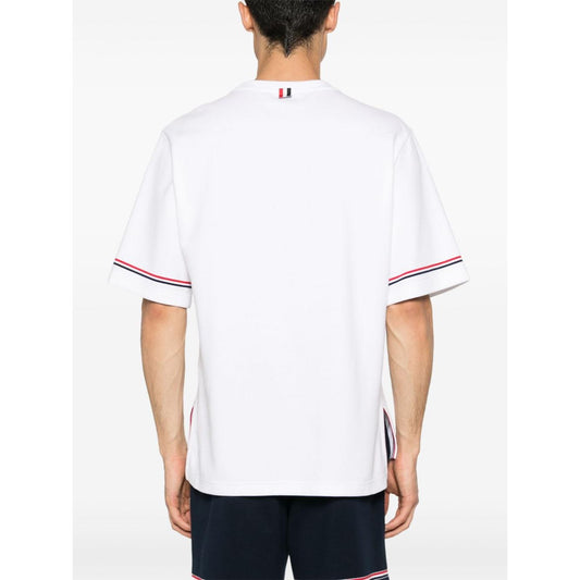 Thom Browne T-shirts and Polos White Topwear Thom Browne