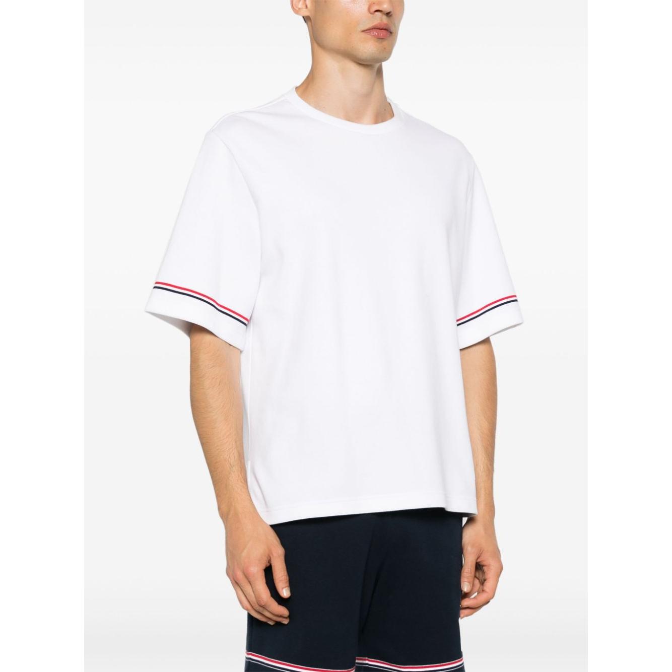 Thom Browne T-shirts and Polos White Topwear Thom Browne