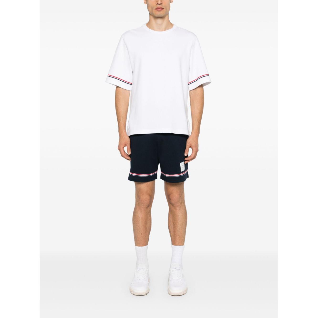 Thom Browne T-shirts and Polos White Topwear Thom Browne