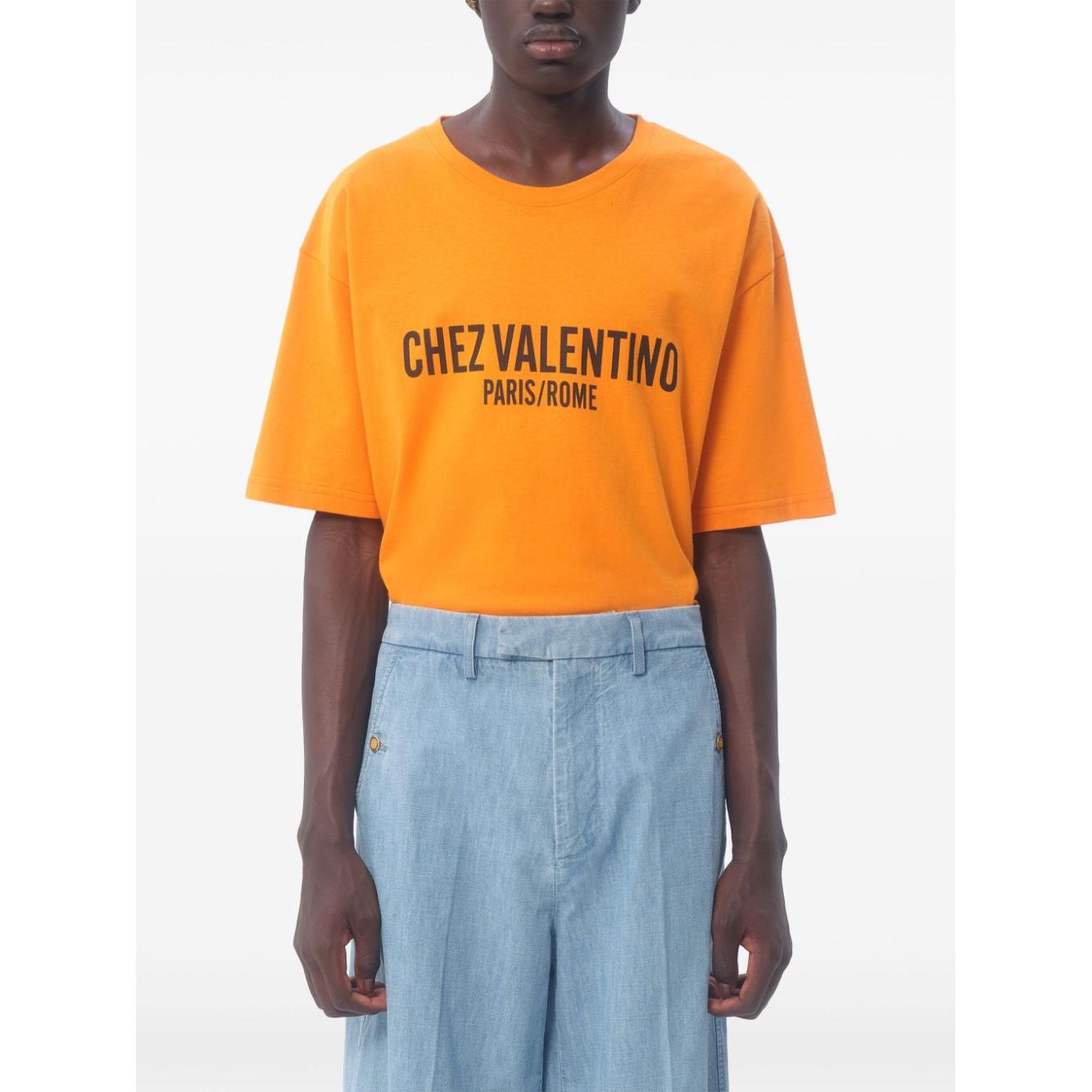 Valentino T-shirts and Polos Orange Topwear Valentino