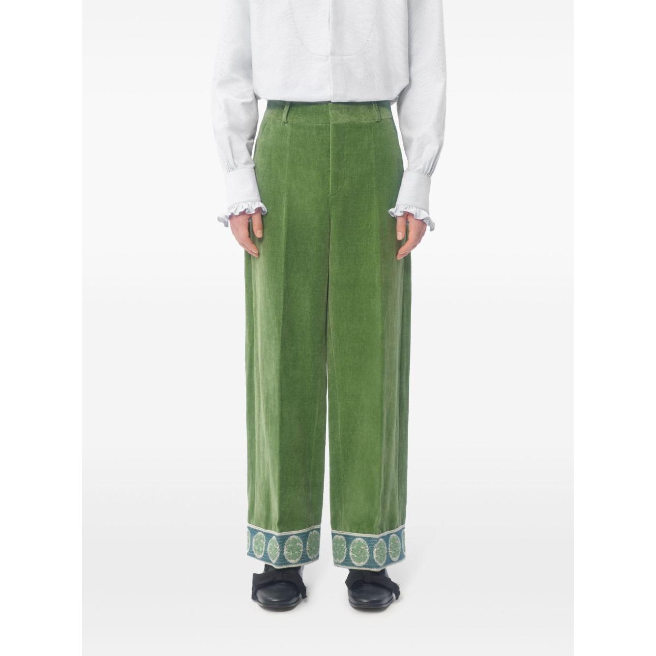 Valentino Trousers Green Trousers Valentino