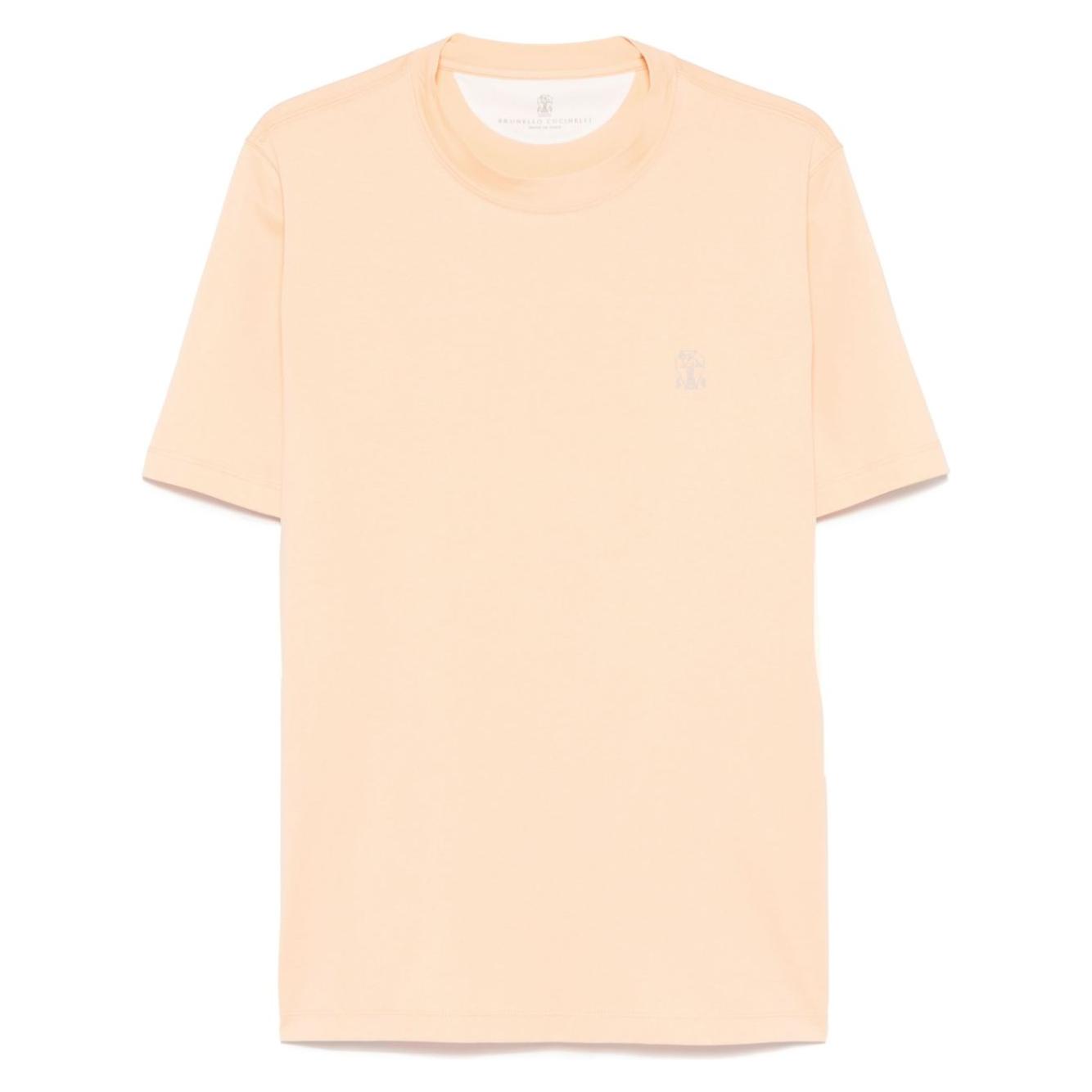 Brunello Cucinelli T-shirts and Polos Orange Topwear Brunello Cucinelli