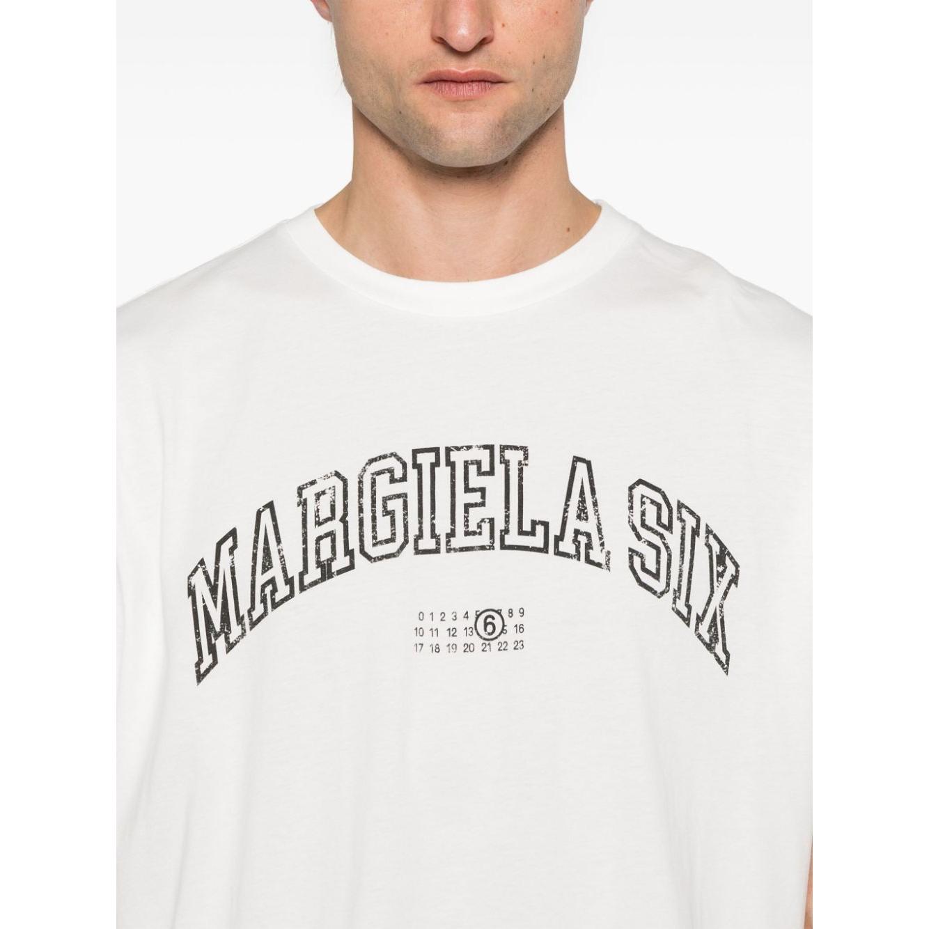 MM6 Maison Margiela T-shirts and Polos White Topwear MM6 Maison Margiela