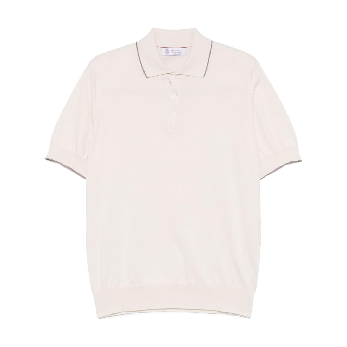 Brunello Cucinelli T-shirts and Polos White Topwear Brunello Cucinelli