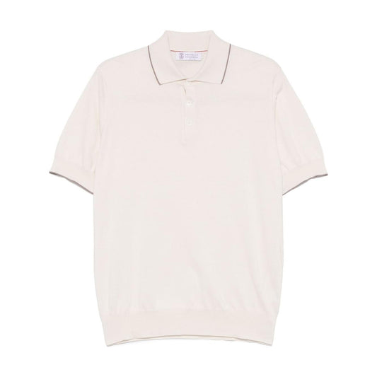 Brunello Cucinelli T-shirts and Polos White Topwear Brunello Cucinelli