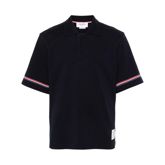 Thom Browne T-shirts and Polos Blue Topwear Thom Browne