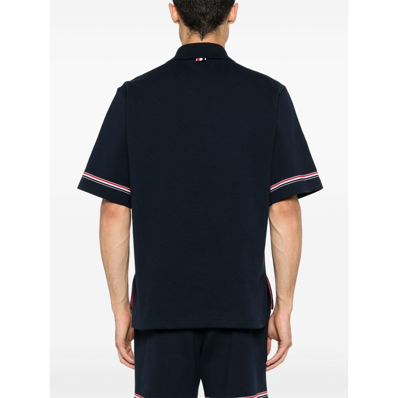 Thom Browne T-shirts and Polos Blue Topwear Thom Browne