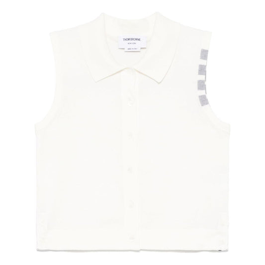 Thom Browne Top White Topwear Thom Browne