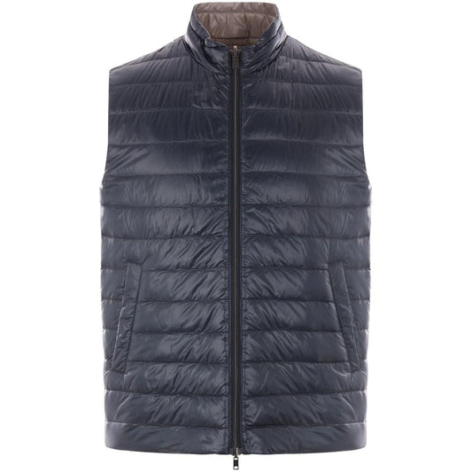 Herno Jackets Blue Vests Herno