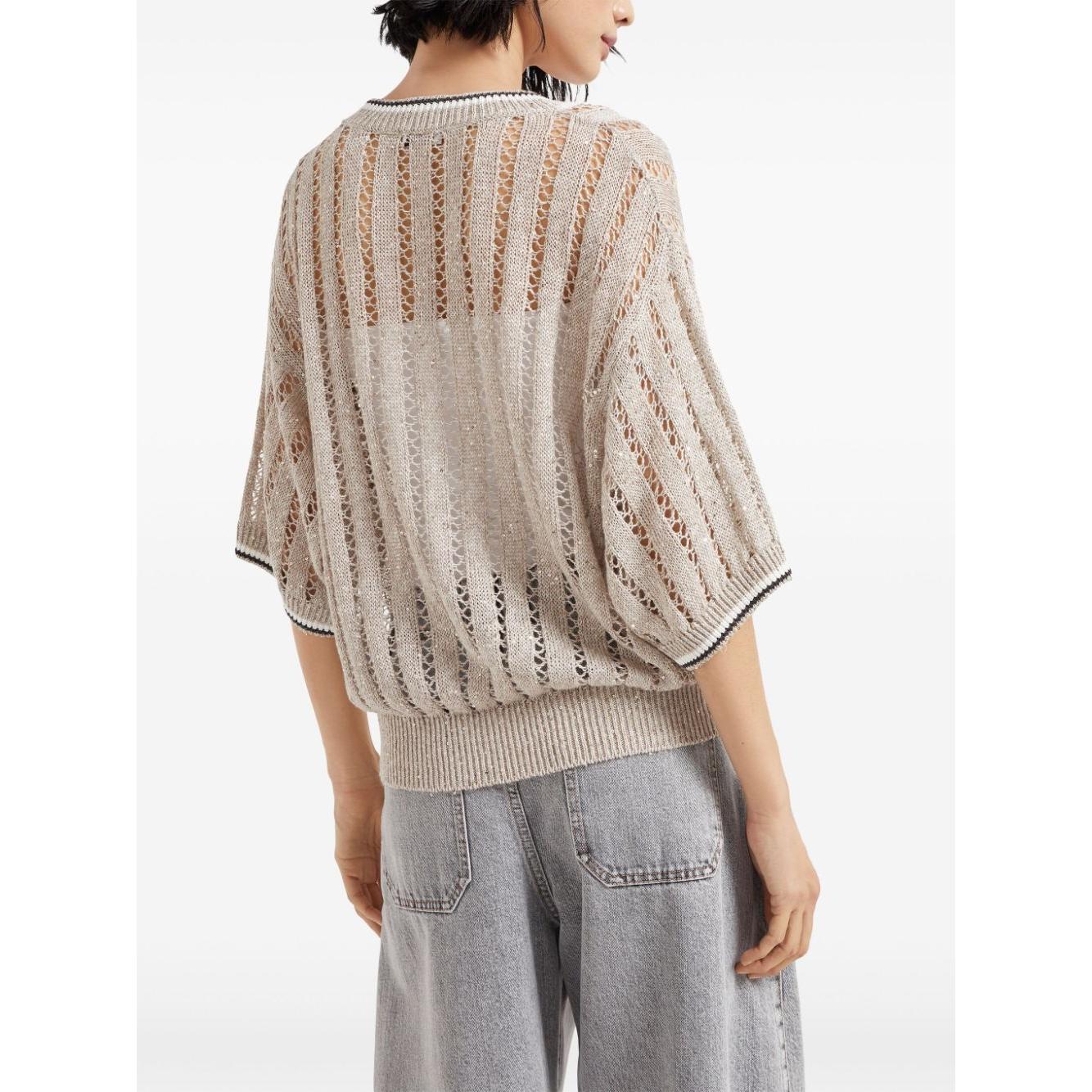 Brunello Cucinelli Sweaters Beige Topwear Brunello Cucinelli