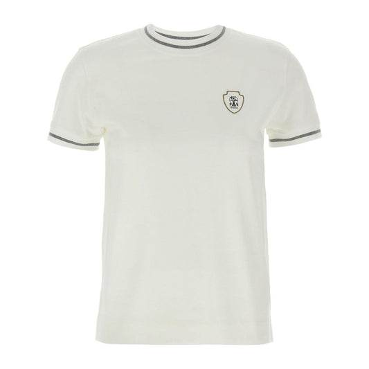 Brunello Cucinelli T-shirts and Polos White Topwear Brunello Cucinelli