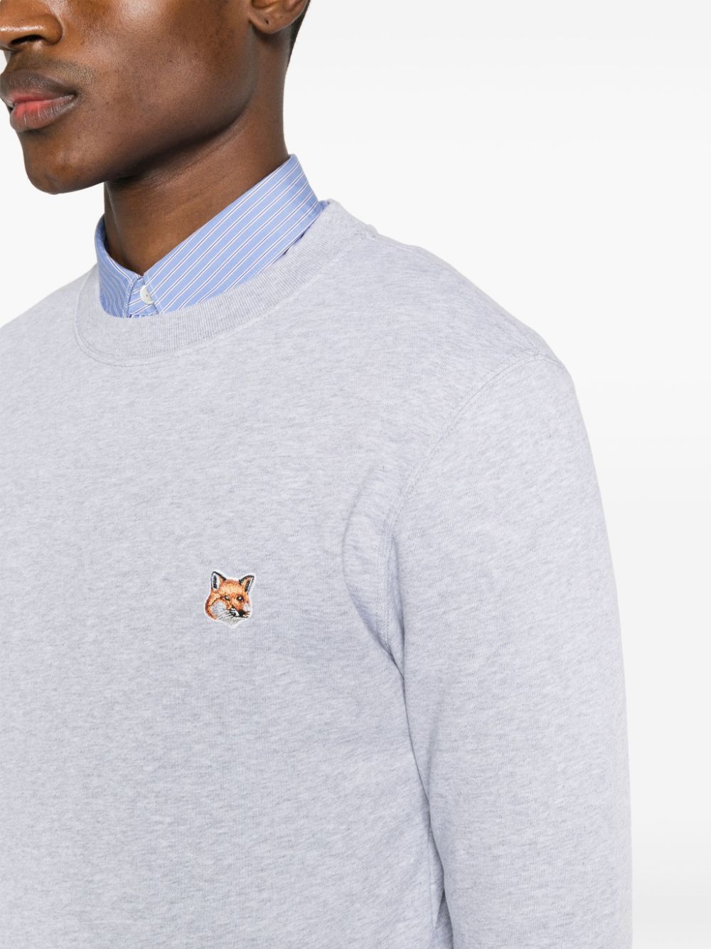 MAISON KITSUNE' Sweaters Grey Topwear Maison Kitsune