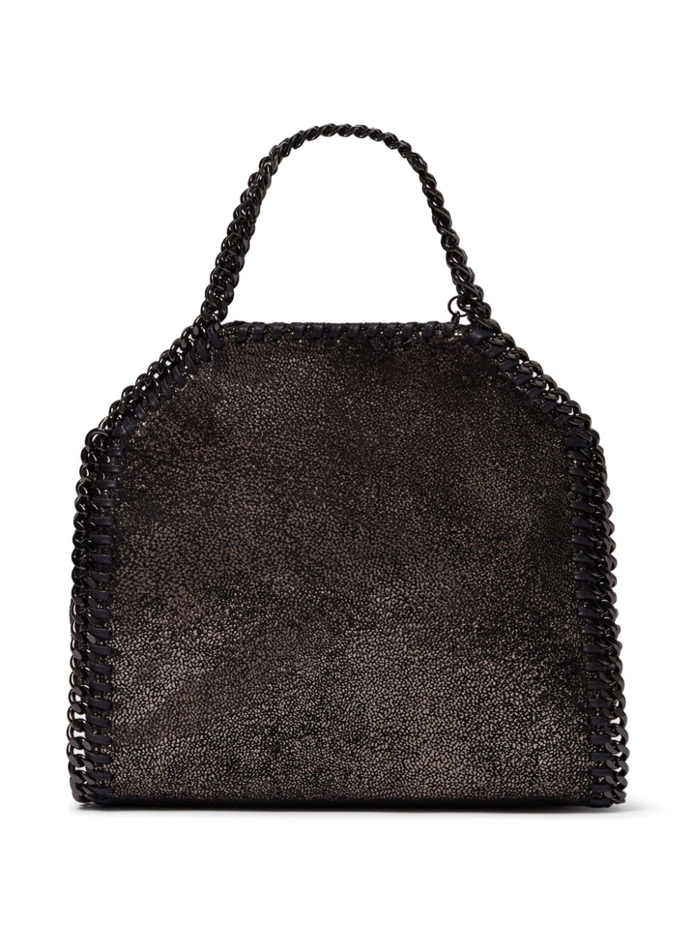 Stella McCartney Women Dark grey metallic Falabella Silver Shoulder Stella McCartney