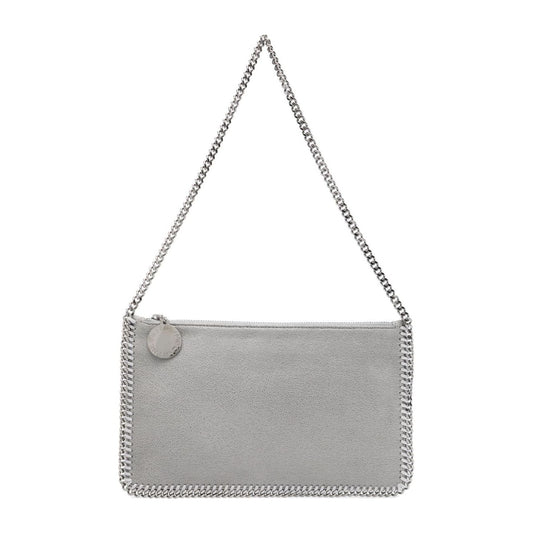 Stella McCartney faux suede Bag Light Grey Clutches Stella McCartney