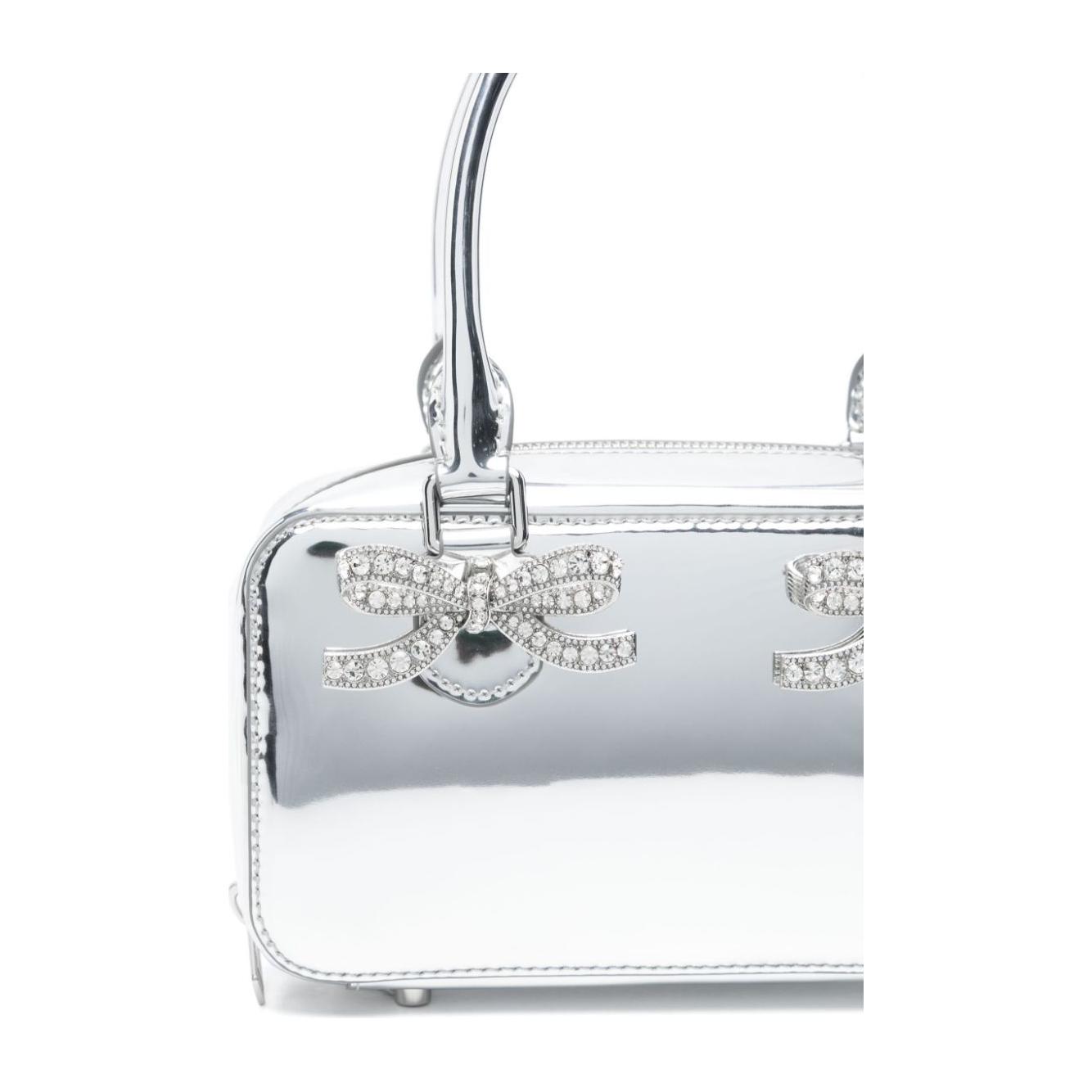 Self-portrait HandBag Silver Clutches Self-Portrait