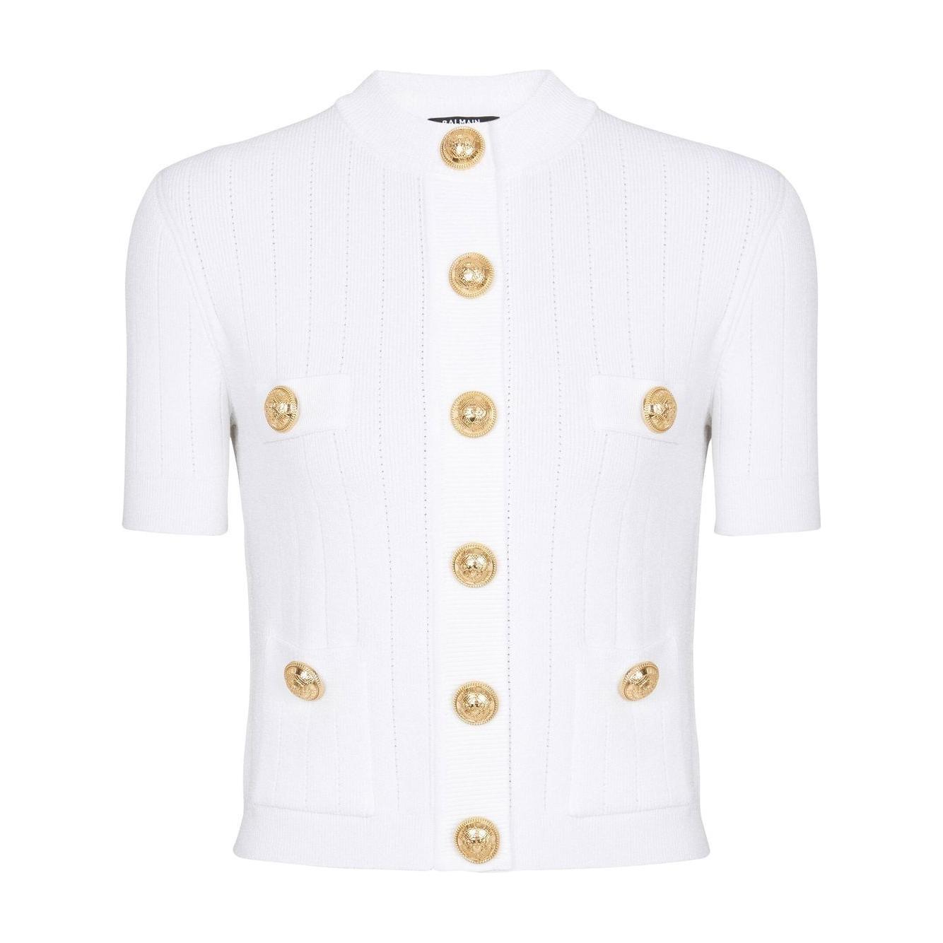 Balmain Sweaters White Topwear Balmain