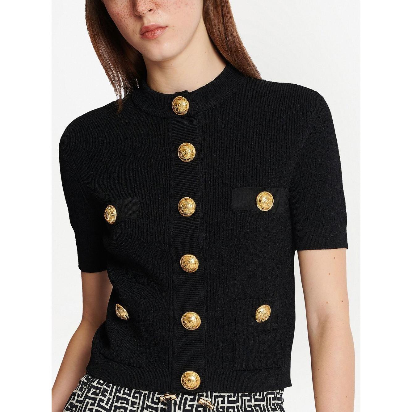 Balmain Sweaters Black Topwear Balmain